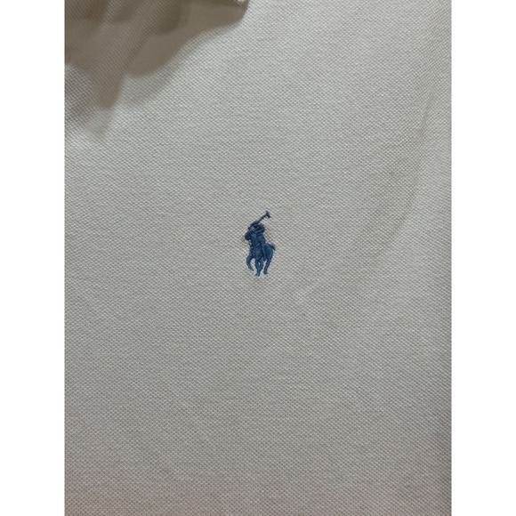 Polo Ralph Lauren Men's Classic Fit Ombre Polo Shirt Size M White Orange - Picture 4 of 9
